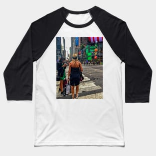 Times Square, Manhattan, New York City Baseball T-Shirt